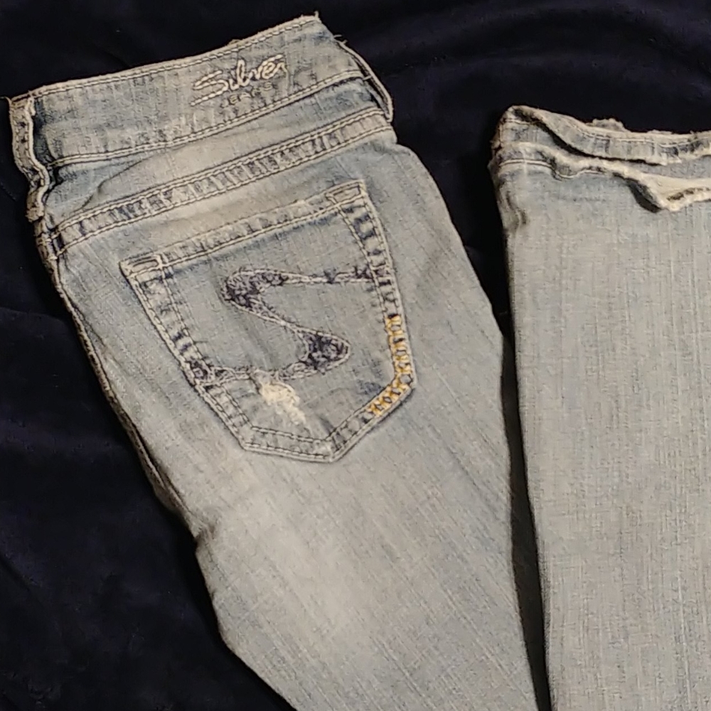 Silver jeans